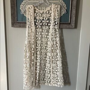Chic Crochet Sleeveless Dress
